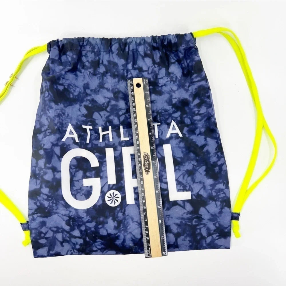 ✅.Athleta Girl Blue‎ Tie Dye Drawstring Bag Backpack